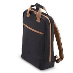 HAMA - Hama Ultra Lightweight Laptop Backpack, Up to 16.2", Padded Compartment, Front Pocket, Trolley Strap, Water-Repellent, Eco-Friendly, Black