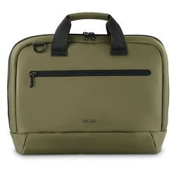 HAMA - Hama Ultra Lightweight Laptop Bag, Up to 16.2", Padded Compartment, Front Pocket, Trolley Strap, Water-Repellent, Eco-Friendly, Olive Green