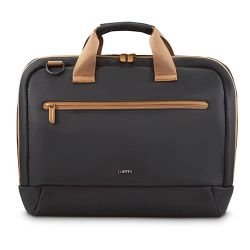 HAMA - Hama Ultra Lightweight Laptop Bag, Up to 16.2", Padded Compartment, Front Pocket, Trolley Strap, Water-Repellent, Eco-Friendly, Black