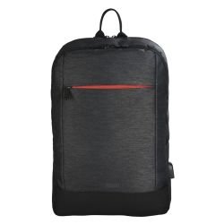 HAMA - Hama Manchester Laptop Backpack, Up to 15.6", USB Charging Port, Padded Compartment, Organiser, Front Pockets, Trolley Strap, Black