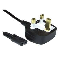 SPIRE - Spire UK Power Lead, Figure 8, Moulded Plug, 1.8 Metres