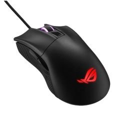 ASUS - Asus ROG Gladius II Core Gaming Mouse, 200-6200 DPI, Lightweight, Ergonomic, RGB Lighting