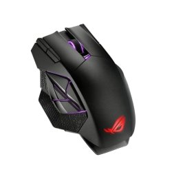 ASUS - Asus ROG Spatha X Gaming Mouse, Wired/Wireless, 19,000 DPI, 12 Programmable Buttons, RGB LED