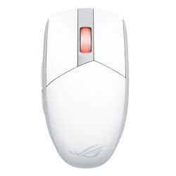 ASUS - Asus ROG Strix Impact III Wireless/Bluetooth Ultralight Gaming Mouse, 36000 DPI, ROG AimPoint Sensor, SpeedNova, RGB Lighting, Moonlight White