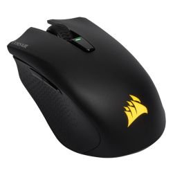 CORSAIR - Corsair Harpoon RGB Wired/Wireless/Bluetooth Gaming Mouse, 10,000 DPI, Slipstream Wireless Tech, 60hrs Battery, 6 Programmable Buttons