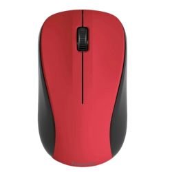 HAMA - Hama MW-300 V2 Wireless Optical Mouse, 3 Buttons, Quiet, Ambidextrous, Red/Black