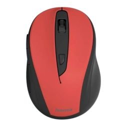 HAMA - Hama MW-400 V2 Compact Wireless Optical Mouse, 6 Buttons, 800-1600 DPI, Black/Red