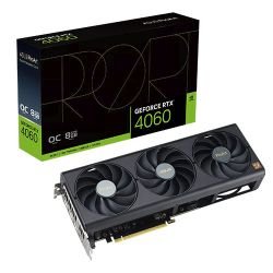 ASUS - Asus ProArt RTX4060 OC, 8GB DDR6, HDMI, 3 DP, 2580MHz Clock, Overclocked, Compact SFF-Ready