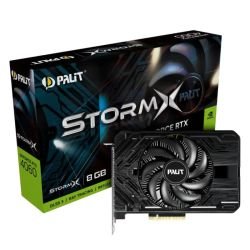 PALIT - Palit RTX4060 StormX, PCIe4, 8GB DDR6, HDMI, 3 DP, 2460MHz Clock, Compact Design