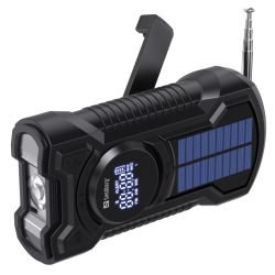 SANDBERG – Sandberg (421-03) Survivor Radio All-in-1 5000, AM/FM Radio, 5000mAh Powerbank, Flashlight, Bluetooth Speaker, USB/Solar/Hand Crank Charging, 5 Year Warranty SANDBERG – Sandberg (421-03) Survivor Radio All-in-1 5000, AM/FM Radio, 5000mAh Powerbank, Flashlight, Bluetooth Speaker, USB/Solar/Hand Crank Charging, 5 Year Warranty