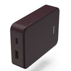 HAMA - Hama Colour 10 Plum 10000mAh Fast Charge Powerbank, USB-A & USB-C, LED Capacity Indicator
