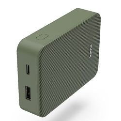HAMA - Hama Colour 10 Green 10000mAh Fast Charge Powerbank, USB-A & USB-C, LED Capacity Indicator