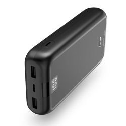HAMA - Hama Performance 20 20000mAh Fast Charge Powerbank, 2x USB-A, USB-C, LED Capacity Indicator, Grey