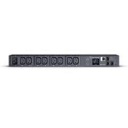CYBERPOWER - CyberPower PDU41005 Switched Power Distribution Unit, 1U Rackmount, 1x IEC C20 Input, 8 Outlets, Real-Time Local/Remote Monitoring & Switching, LCD Display
