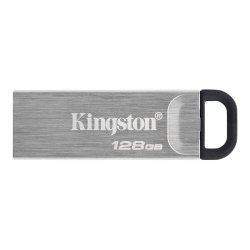 KINGSTON - Kingston 128GB DataTraveler Kyson USB 3.2 Gen1 Memory Pen, Metal Capless Design, R/W 200/60 MB/s