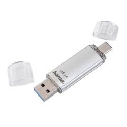 HAMA - Hama C-Laeta 32GB USB-A & USB-C Memory Pen, Metal Casing, OTG, 40 MB/s