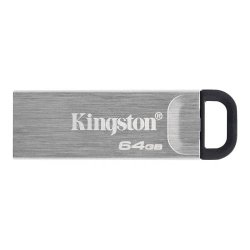 KINGSTON - Kingston 64GB DataTraveler Kyson USB 3.2 Gen1 Memory Pen, Metal Capless Design, R/W 200/60 MB/s