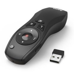 HAMA - Hama X-Pointer 6-in-1 Wireless Laser Presenter, Laser Pointer, Air Mouse, Full/Black Screen, Volume, PowerPoint, Digital Ink, 15m Range
