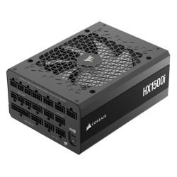 CORSAIR - Corsair 1500W HX1500i (C20) V3 PSU, Fluid Dynamic Fan, Fully Modular, Ultra-Low Noise, 80+ Platinum, ATX 3.1, PCIe 5.1