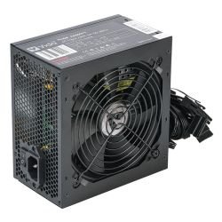 VIDA - Vida Lite 500W ATX PSU, Fluid Dynamic Ultra-Quiet Fan, Flat Black Cables, Power Lead Not Included, Black