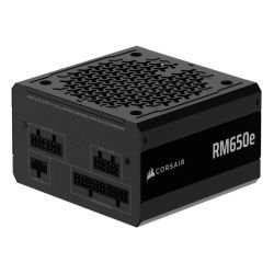 CORSAIR - Corsair 650W RMe Series RM650e PSU, Fully Modular, Low-Noise, Cybenetics Gold, Zero RPM Mode, ATX 3.1, PCIe 5.1