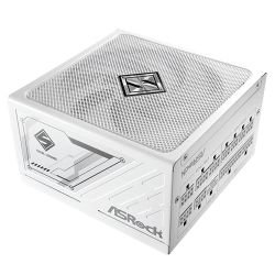 ASROCK - Asrock 850W Steel Legend SL-850GW PSU, Fully Modular, 80+ Gold, Cybenetics Platinum & Lambda A+, ATX 3.1, PCIe 5.1, White