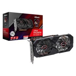 ASROCK - Asrock RX6500 XT Phantom Gaming 8GB OC, 8GB DDR6, HDMI, DP, 2825MHz Clock, Overclocked