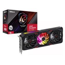 ASROCK - Asrock RX7600 Phantom Gaming 8GB OC, PCIe4, 8GB DDR6, HDMI, 3 DP, 2755MHz Clock, Overclocked, RGB