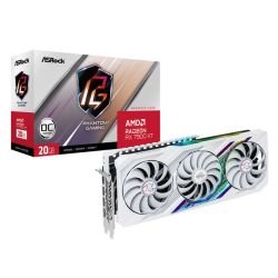 ASROCK - Asrock RX7900 XT Phantom Gaming White 20G OC, PCIe4, 20GB DDR6, HDMI, 3 DP, 2450MHz Clock, RGB, Overclocked