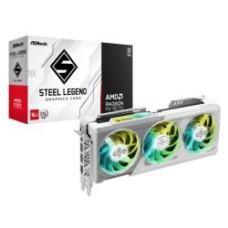 ASROCK – Asrock RX9070 Steel Legend 16GB OC, PCIe5, 16GB DDR6, HDMI, 3 DP, 2700MHz Clock, RGB Lighting, White, Overclocked ASROCK – Asrock RX9070 Steel Legend 16GB OC, PCIe5, 16GB DDR6, HDMI, 3 DP, 2700MHz Clock, RGB Lighting, White, Overclocked