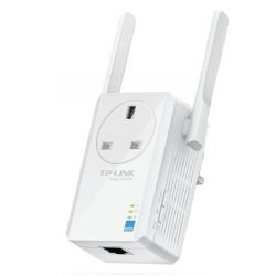 TP-LINK - TP-LINK (TL-WA860RE) 300Mbps Wall-Plug Wifi Range Extender, AC Passthrough, 1 LAN