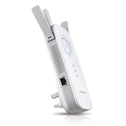 TP-LINK - TP-LINK (RE450) AC1750 (450+1300) AC Dual Band Wall-Plug WiFi Range Extender, GB LAN, AP Mode