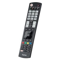 HAMA - Hama Universal IR Remote Control for LG TVs, Teachable, Smart Buttons, Illuminating Buttons, 10m Range