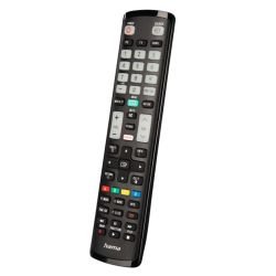 HAMA - Hama Universal IR Remote Control for Samsung TVs, Teachable, Smart Buttons, Illuminating Buttons, 10m Range