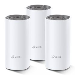 TP-LINK - TP-LINK (DECO E4) Whole-Home Mesh Wi-Fi System (3 Pack), Dual Band AC1200, 2 x LAN on each Unit