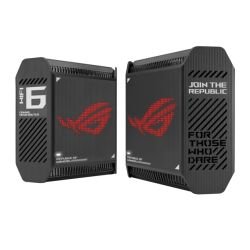 ASUS – Asus (GT6 2-Pack Black) ROG Rapture AX10000 Tri-Band Gaming Mesh Wi-Fi 6 System, 2.5G LAN, AiMesh, RangeBoost Plus, AiProtection Pro, RGB ASUS – Asus (GT6 2-Pack Black) ROG Rapture AX10000 Tri-Band Gaming Mesh Wi-Fi 6 System, 2.5G LAN, AiMesh, RangeBoost Plus, AiProtection Pro, RGB