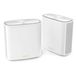 ASUS - Asus (ZenWiFi XD6S) AX5400 Dual-Band Wi-Fi 6 Routers, 2 Pack, 1x GB LAN, GB WAN, AiMesh Tech, Tri-Core Processor, White