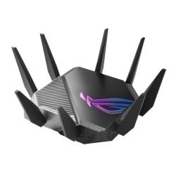 ASUS – Asus (GT-AXE11000) ROG Rapture AXE11000 Wi-Fi 6E Tri-Band Gaming Wi-Fi 6 Router, 6GHz Band, 2.5G WAN/LAN port, RGB, AiMesh, Game Acceleration ASUS – Asus (GT-AXE11000) ROG Rapture AXE11000 Wi-Fi 6E Tri-Band Gaming Wi-Fi 6 Router, 6GHz Band, 2.5G WAN/LAN port, RGB, AiMesh, Game Acceleration