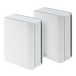 ASUS - Asus (ZenWiFi BT10) BE18000 Tri-Band Wi-Fi 7 Mesh Routers (2 Pack), Up to 6,000 sq.ft, 2x 10G Ports, USB, VPN, multi-SSID