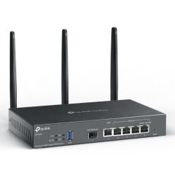 TP-LINK - TP-LINK (ER706W) Omada AX3000 Gigabit VPN Wi-Fi Router, Dual Band, 6x GB Ports, USB 3.0, Mesh Technology, Abundant Security Features