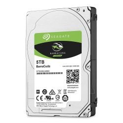 SEAGATE - Seagate 2.5", 5TB, SATA3, BarraCuda Hard Drive, 5400RPM, 128MB Cache, 15mm
