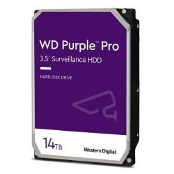 WD - WD 3.5", 14TB, SATA3, Purple Pro Surveillance Hard Drive, 7200RPM, 512MB Cache, OEM