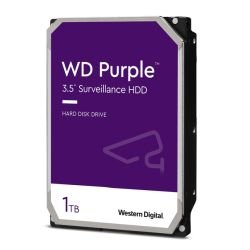 WD - WD 3.5", 1TB, SATA3, Purple Surveillance Hard Drive, 5400RPM, 64MB Cache, OEM