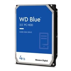 WD - WD 3.5", 4TB, SATA3, Blue Series Hard Drive, 5400RPM, 256MB Cache, OEM
