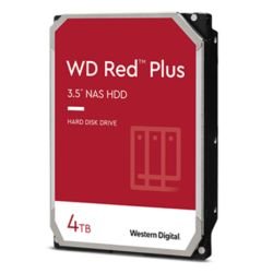WD - WD 3.5", 4TB, SATA3, Red Plus NAS Hard Drive, 5400RPM, 256MB Cache, OEM