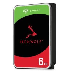 SEAGATE - Seagate 3.5", 6TB, SATA3, IronWolf NAS Hard Drive, 5400RPM, 256MB Cache, 8 Drive Bays Supported, OEM