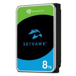 SEAGATE - Seagate 3.5", 8TB, SATA3, SkyHawk Surveillance Hard Drive, 256MB Cache, 16 Drive Bays Supported, 24/7, CMR, OEM