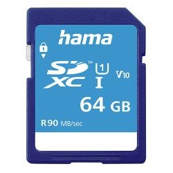 HAMA – Hama 64GB SDXC Card, UHS-I Class 10, 90MB/s HAMA – Hama 64GB SDXC Card, UHS-I Class 10, 90MB/s