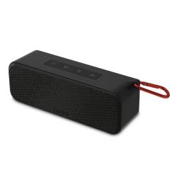 HAMA - Hama PowerBrick 2.0 Bluetooth/3.5mm Jack 8W Portable Loudspeaker, 2500mAh Battery, IPX4 Waterproof, Carabiner, Black