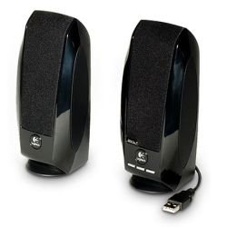 LOGITECH - Logitech S150 2.0 Digital Speaker System, 5W RMS, Black, USB, Brown Box